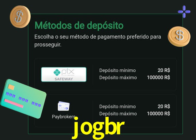 O cassino jogbr oferece uma grande variedade de métodos de pagamento